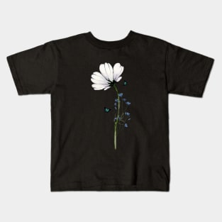 Elegant minimalist Flower design tshirt Kids T-Shirt